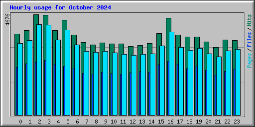 Hourly usage for October 2024